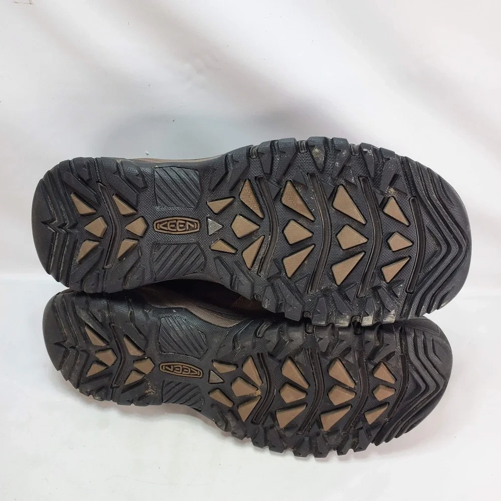 Keen Brixen II Lo Shoes Men 10.5 Brown Waterproof Leather Slip On Hiking 1019933